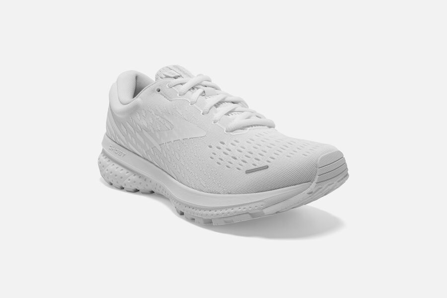 Brooks Ghost 13 Road Running Shoes - Mens - White - VN1725049